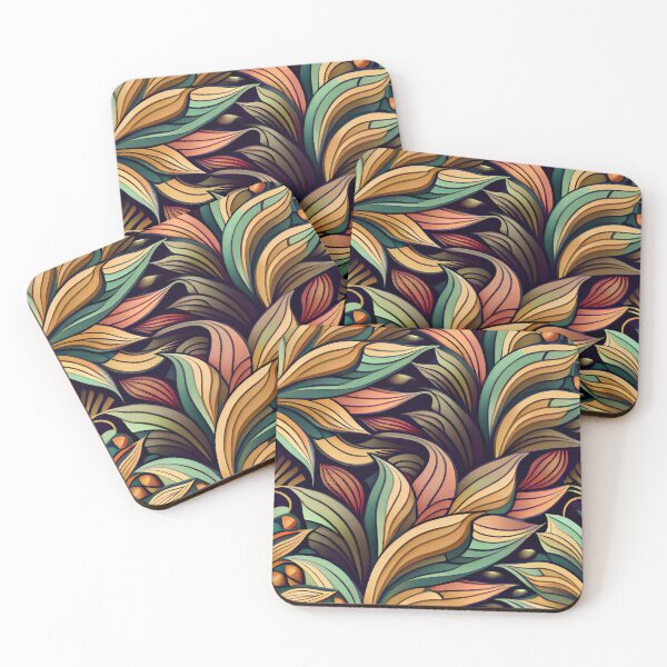 Artikelvorschau, Modern Elegant Fern Floral Pattern Design Digital Painting entworfen und verkauft von CodeAndColors.