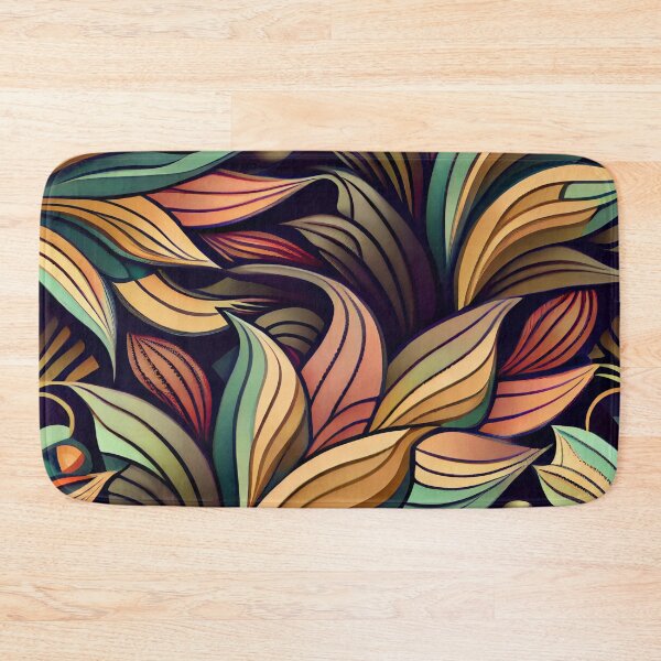 Artikelvorschau, Modern Elegant Fern Floral Pattern Design Digital Painting entworfen und verkauft von CodeAndColors.