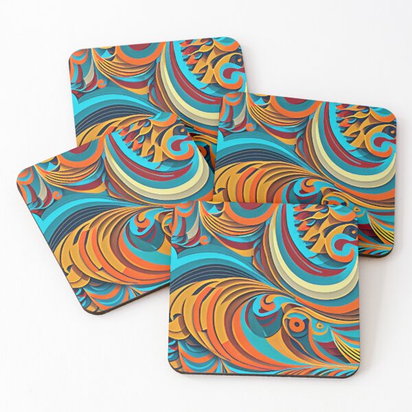 Item preview, Bright 3D Abstract Paper Design Digital Painting designed and sold by CodeAndColors.
