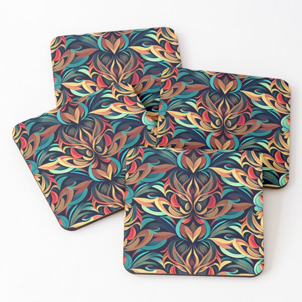 Item preview, Bright Fancy Colorful Modern Design Digital Painting designed and sold by CodeAndColors.