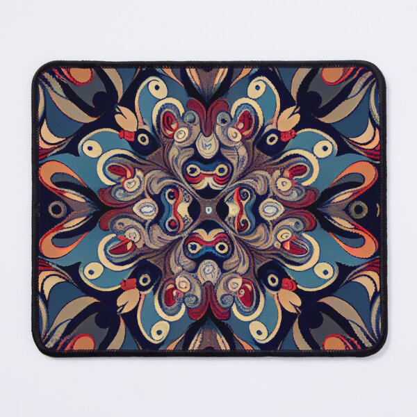 Artikelvorschau, Dark Blue Decorate Design Digital Painting entworfen und verkauft von CodeAndColors.