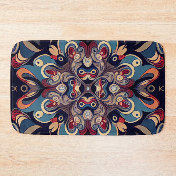 Artikelvorschau, Dark Blue Decorate Design Digital Painting entworfen und verkauft von CodeAndColors.