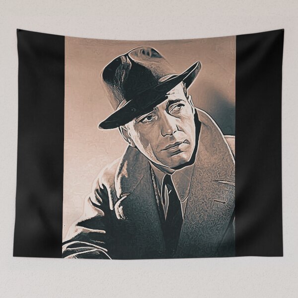 Item preview, Humphrey Bogart Art - vintage painting - D55 designed and sold by DecoVintage.