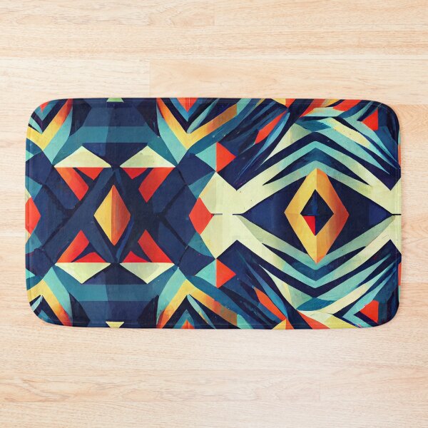 Aperçu de l'œuvre Modern Warm Winter Aesthetic Pattern Print Digital Painting créée et vendue par CodeAndColors.