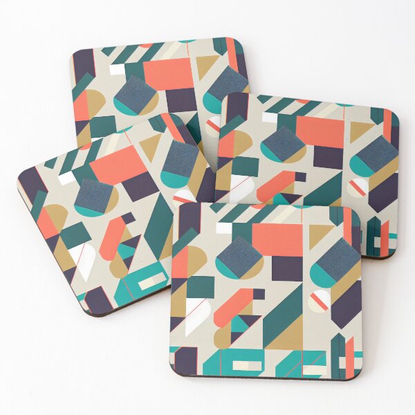 Item preview, Modern Abstract Colorful and Textured Pattern Digital Painting designed and sold by CodeAndColors.