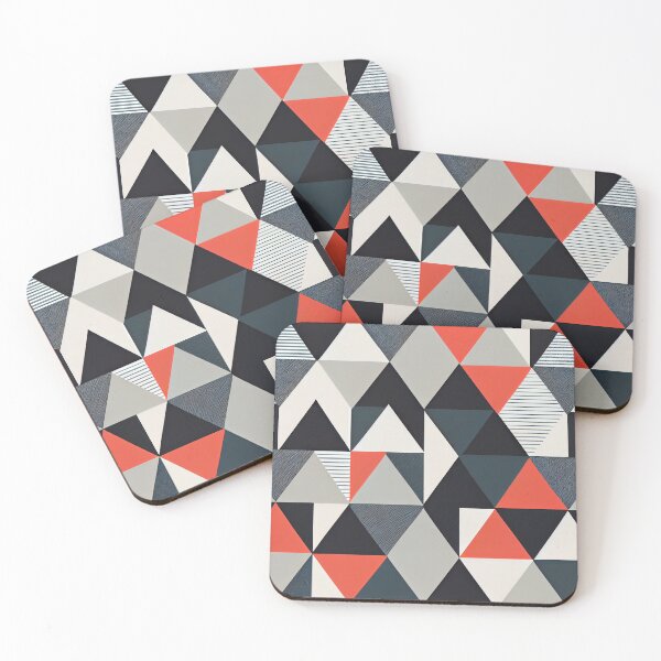 Artikelvorschau, Modern Abstract Geometric Pattern Mute Digital Painting entworfen und verkauft von CodeAndColors.