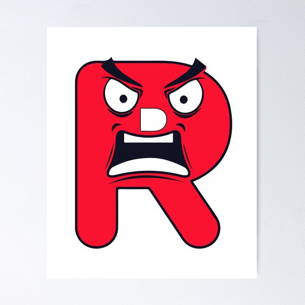 Emotion Letter B Alphabet Lore, Angry Latter Alphabet Lore Poster