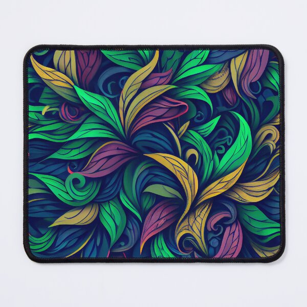 Item preview, Bright Colorful Fern Floral Pattern Design Digital Painting designed and sold by CodeAndColors.