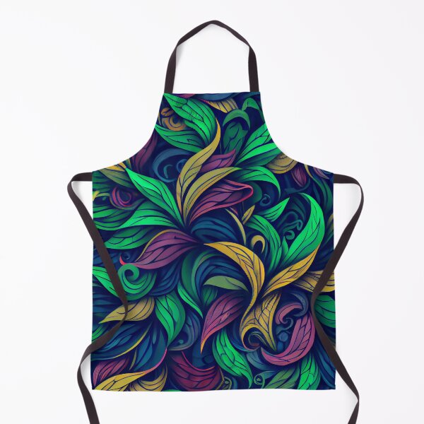 Item preview, Bright Colorful Fern Floral Pattern Design Digital Painting designed and sold by CodeAndColors.