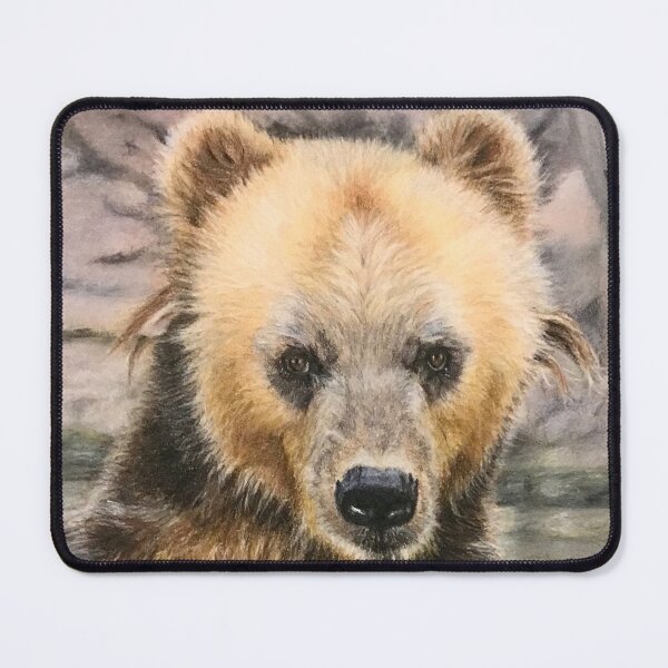 Item preview, Grizzly bear in the river | wild animal designed and sold by NathBros.