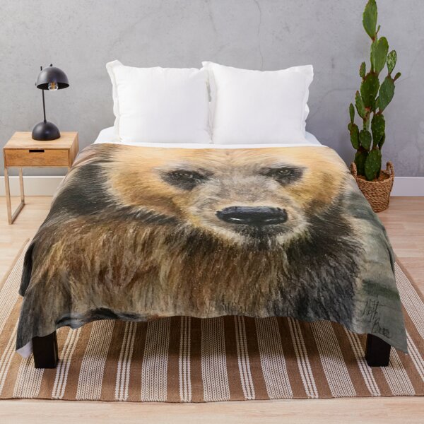 Item preview, Grizzly bear in the river | wild animal designed and sold by NathBros.