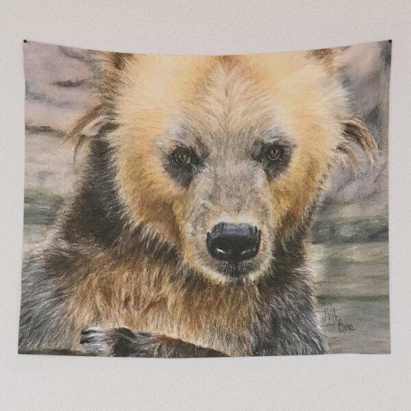 Item preview, Grizzly bear in the river | wild animal designed and sold by NathBros.
