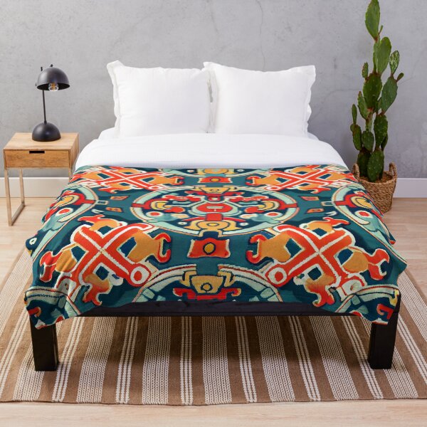 Item preview, Bright Vintage Asian Aesthetic Pattern Print Digital Painting designed and sold by CodeAndColors.