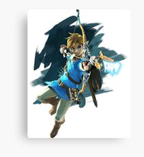Link with bow Legend of Zelda Breath of the Wild Canvas Print