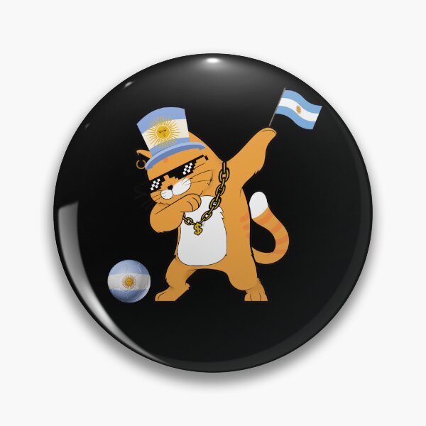 Item preview, Cool Dabbing Cat - Argentina Soccer designed and sold by Georgy09.