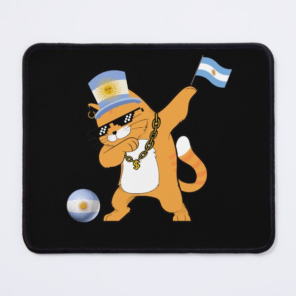 Item preview, Cool Dabbing Cat - Argentina Soccer designed and sold by Georgy09.