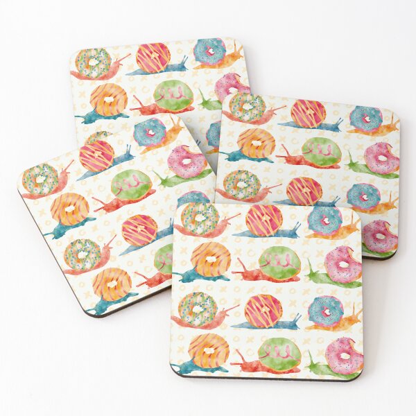 Item preview, Tropical Donut Snails Watercolor  designed and sold by Valerie Englehart.