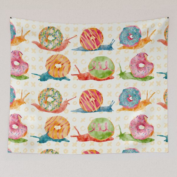 Item preview, Tropical Donut Snails Watercolor  designed and sold by Valerie Englehart.