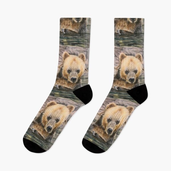 Item preview, Grizzly bear in the river | wild animal designed and sold by NathBros.