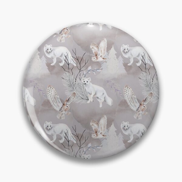 Item preview, Snow Fox White Winter Pattern designed and sold by WildAliceArt.