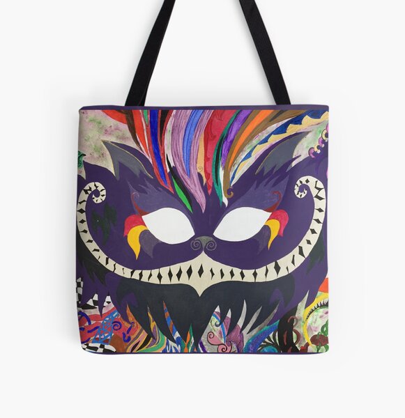 Die Grinsekatze Allover-Print Tote Bag
