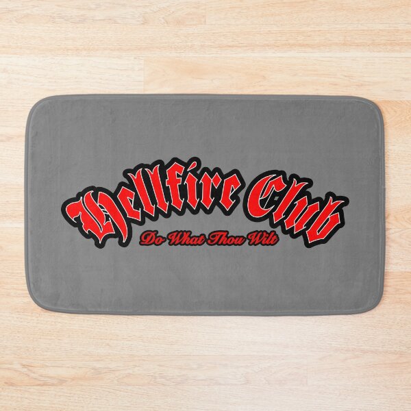 Aperçu de l'œuvre CLUB HELLFIRE. FAIRE CE QUE TU VEUX. ROUGE/BLANC/NOIR. créée et vendue par 5hertz.