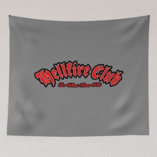 Item preview, HELLFIRE CLUB. DO WHAT THOU WILT. RED/WHT/BLK. designed and sold by 5hertz.