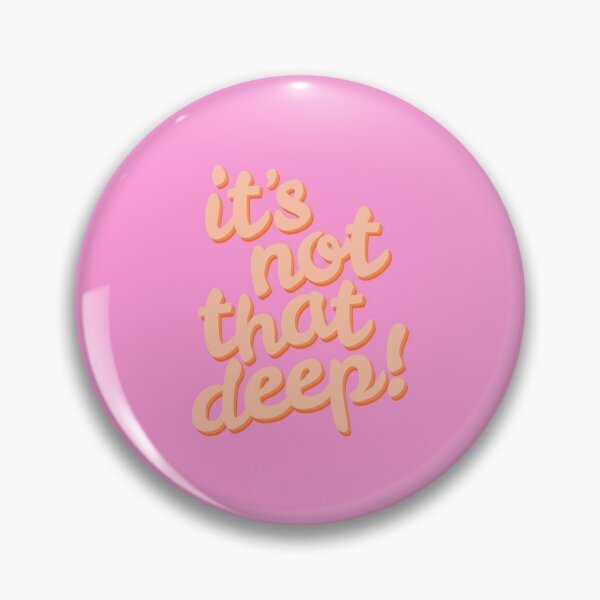 Item preview, it's not that deep! - pink and orange designed and sold by Julia Santos.