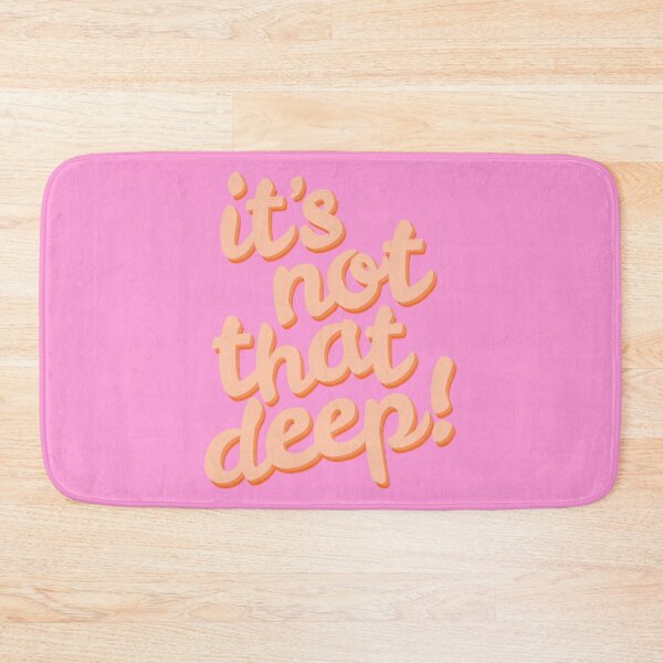 Item preview, it's not that deep! - pink and orange designed and sold by Julia Santos.