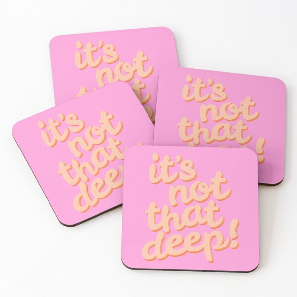 Item preview, it's not that deep! - pink and orange designed and sold by Julia Santos.