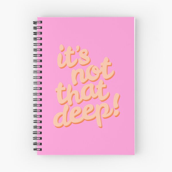 Item preview, it's not that deep! - pink and orange designed and sold by Julia Santos.
