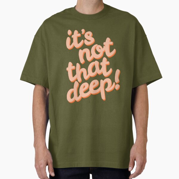 Item preview, it's not that deep! - pink and orange designed and sold by Julia Santos.