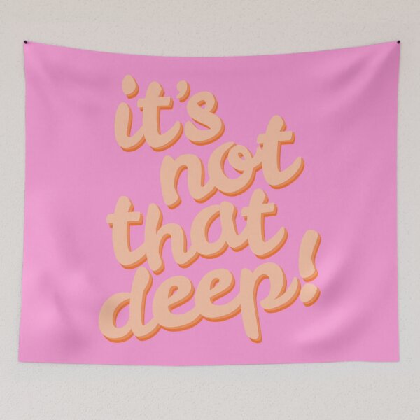 Item preview, it's not that deep! - pink and orange designed and sold by Julia Santos.