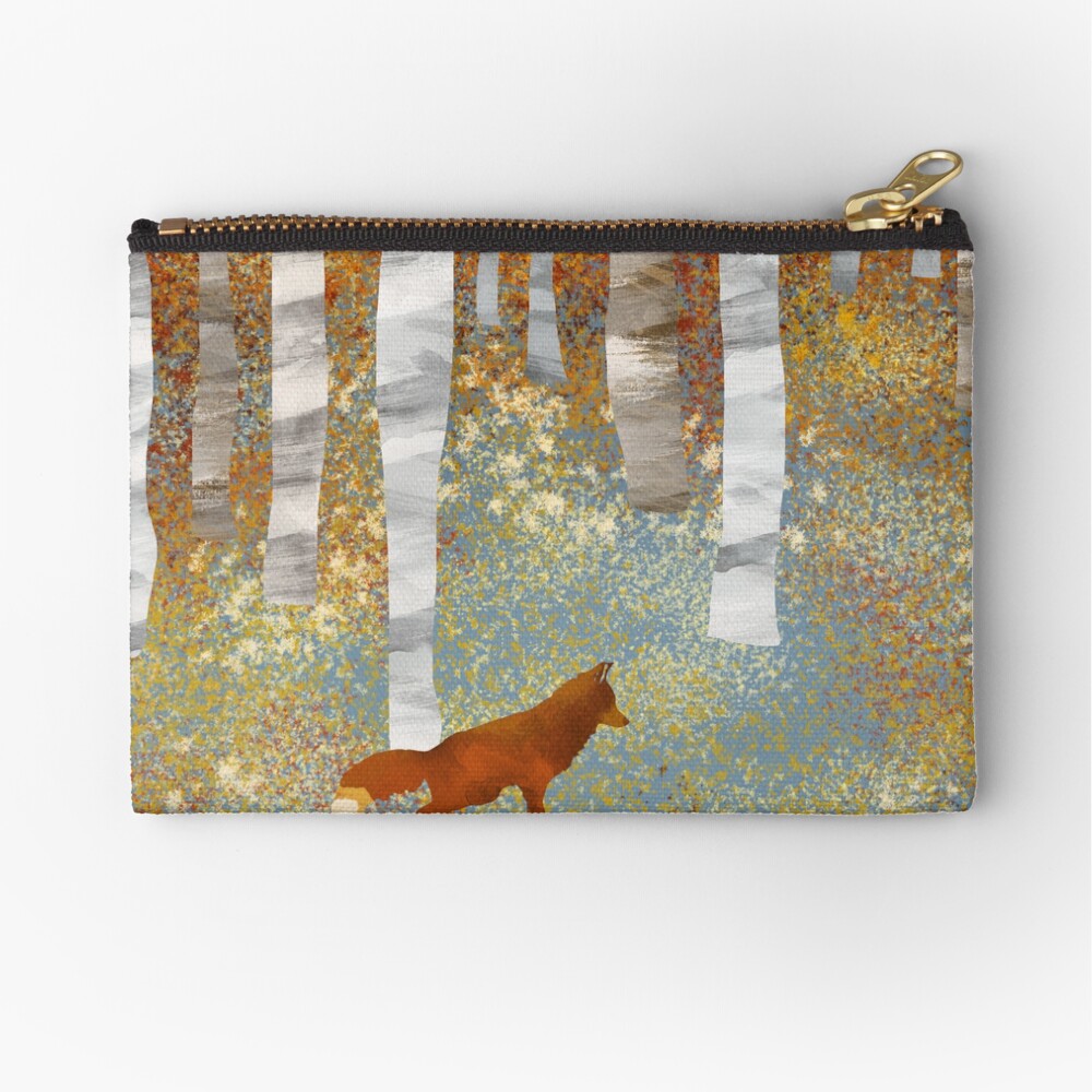 Autumn Fox Zipper Pouch