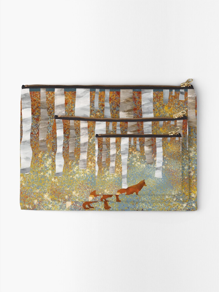 Alternate view of Autumn Fox Zipper Pouch
