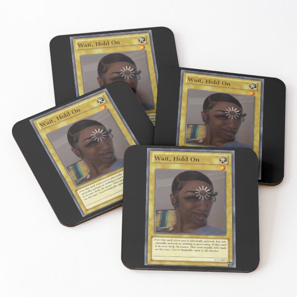 Item preview, Wait, hold on trading card meme  designed and sold by VantaTheArtist.