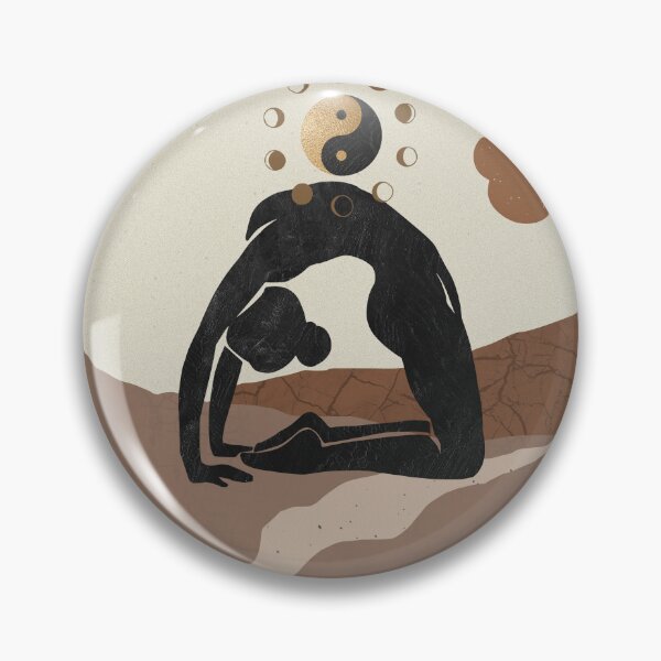 Item preview, Yoga Pose Art with Yinyang designed and sold by SpaceBabe.