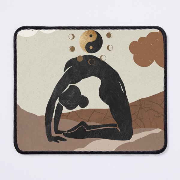 Item preview, Yoga Pose Art with Yinyang designed and sold by SpaceBabe.