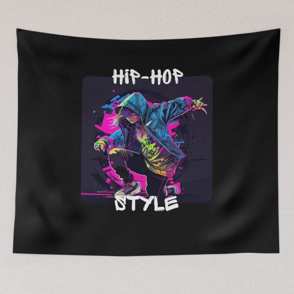 Item preview, Woman In Graffiti Look Dancing Hip Hop In Disco designed and sold by PD-Store.