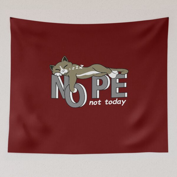 Item preview,  Cat, funny saying nope not today, chilled cat for cat lovers cat lovers designed and sold by ChrUzDesigner.