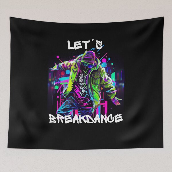 Item preview, Man Dancing Breakdance On The Street In Graffiti Look designed and sold by PD-Store.