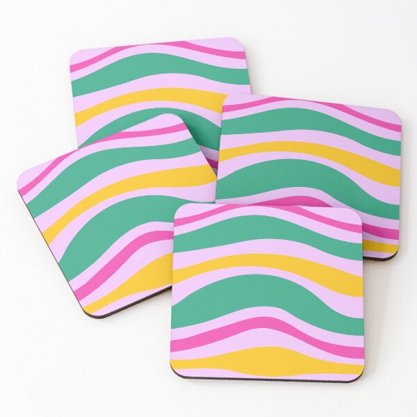 Item preview, Preppy aesthetic, Preppy vibes Waves of Pink yellow and green designed and sold by PreppyRiot.