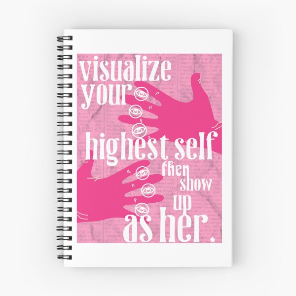 Item preview, VISUALIZE YOUR HIGHEST SELF - pink designed and sold by Julia Santos.