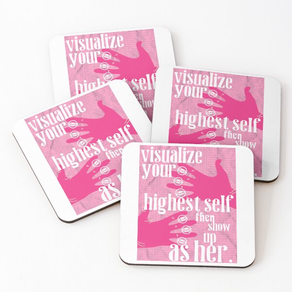 Item preview, VISUALIZE YOUR HIGHEST SELF - pink designed and sold by Julia Santos.