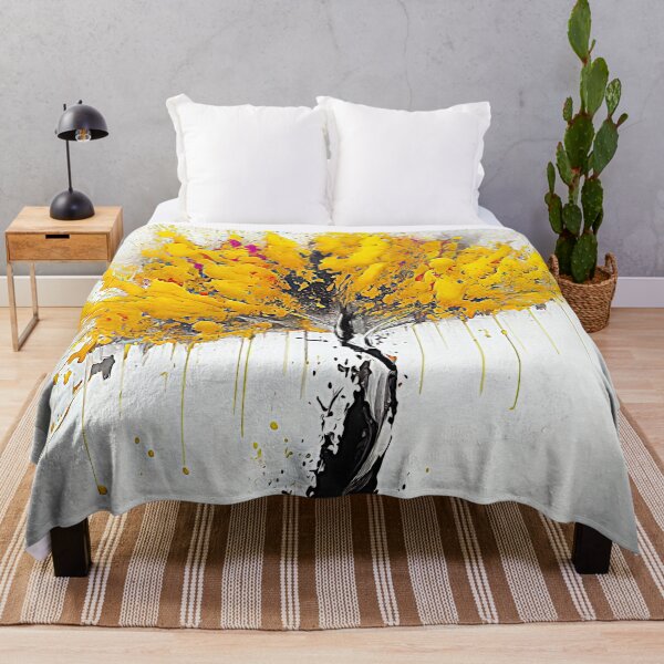 Item preview, Abstract Splattered Yellow Tree Vector Ink Splash Effect designed and sold by Rocky Mountain Artistry.