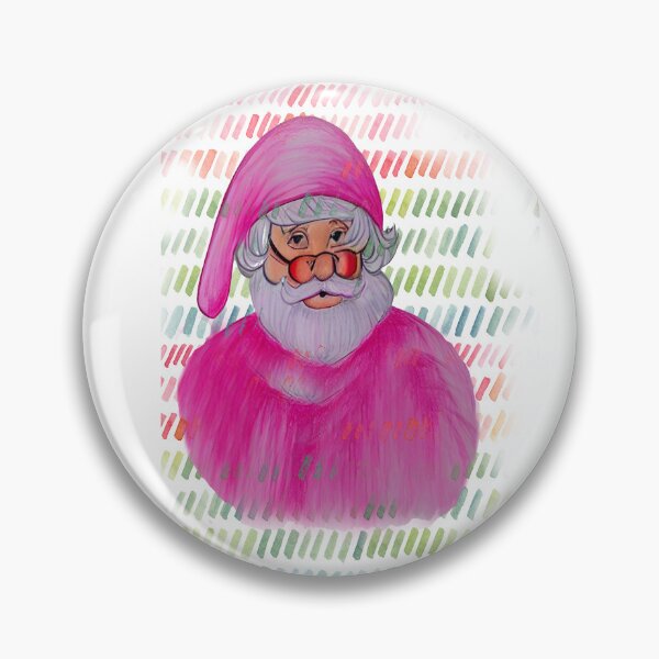 Item preview, Retro vintage pink santa claus / Santa in pink/ retro pink santa/ pink santa vintage designed and sold by bubblylive.
