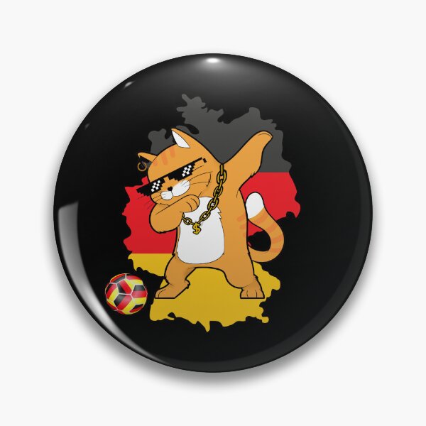Item preview, Cool Dabbing Cat - German Soccer designed and sold by Georgy09.