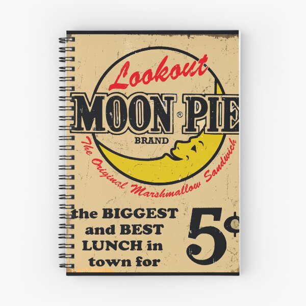 Item preview, MOON PIE VINTAGE ADVERTISEMENT SIGN TYPOGRAPHY designed and sold by Overthetopsm.