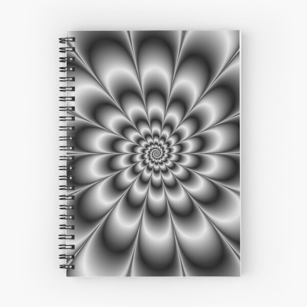 Item preview, Spiral Rosette in Black and White designed and sold by EyeBogglers.