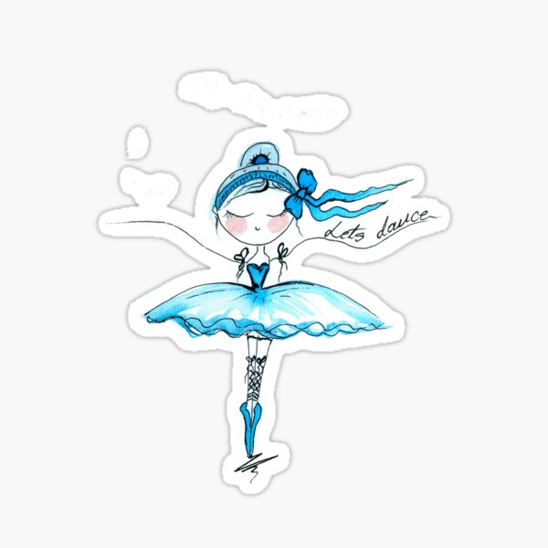 Item preview, Ballerina Lets Dance Art Ballet Dancing Quotes Gift designed and sold by HighArtDesigns.